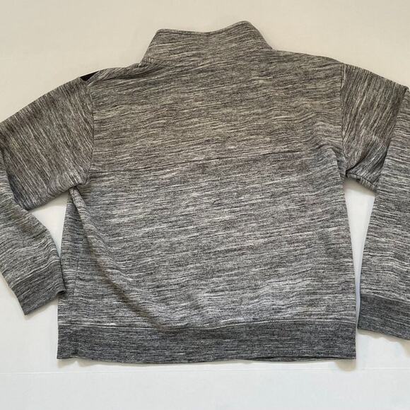 PINK Victoria's Secret Oversized Quarter Zip Sweatshirt in Gray/Black, Size M - Picture 10 of 16